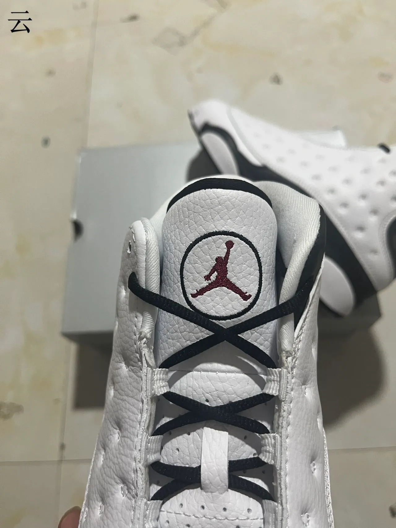 Air Jordan 13 White Black Basketball Shoes 10
