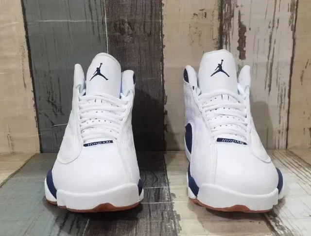 Air Jordan 13 Chaussures de Basketball Blanc Marine Gomme 5