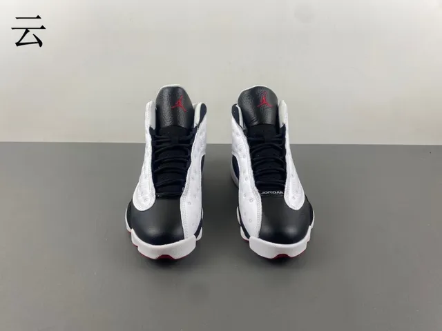 Air Jordan 13 White Navy Red Basketball Shoes 12