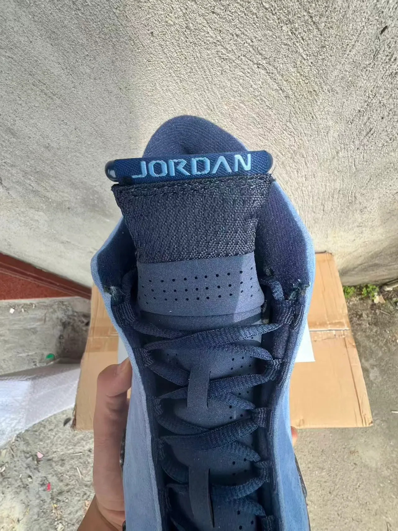 Air Jordan 14 UNC Chaussures de Basketball en Suede Bleu Clair Fibre de Carbone 4
