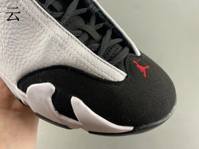 Air Jordan 14 White Black Red Basketball Shoes 2