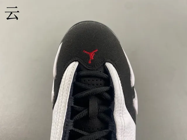 Air Jordan 14 White Black Red Basketball Shoes 5