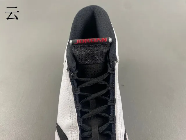 Air Jordan 14 White Black Red Basketball Shoes 6