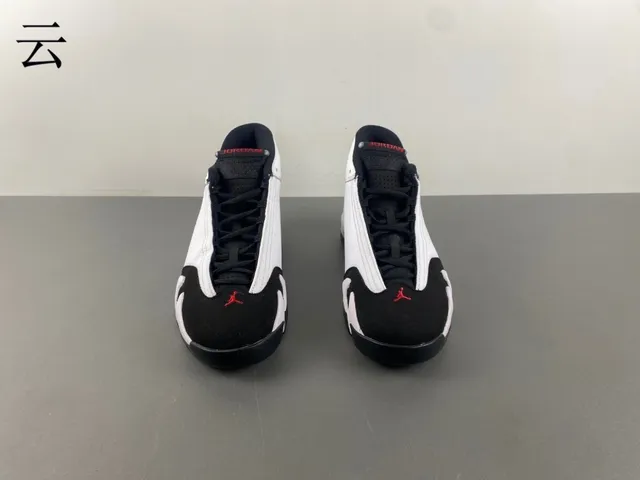 Air Jordan 14 White Black Red Basketball Shoes 10