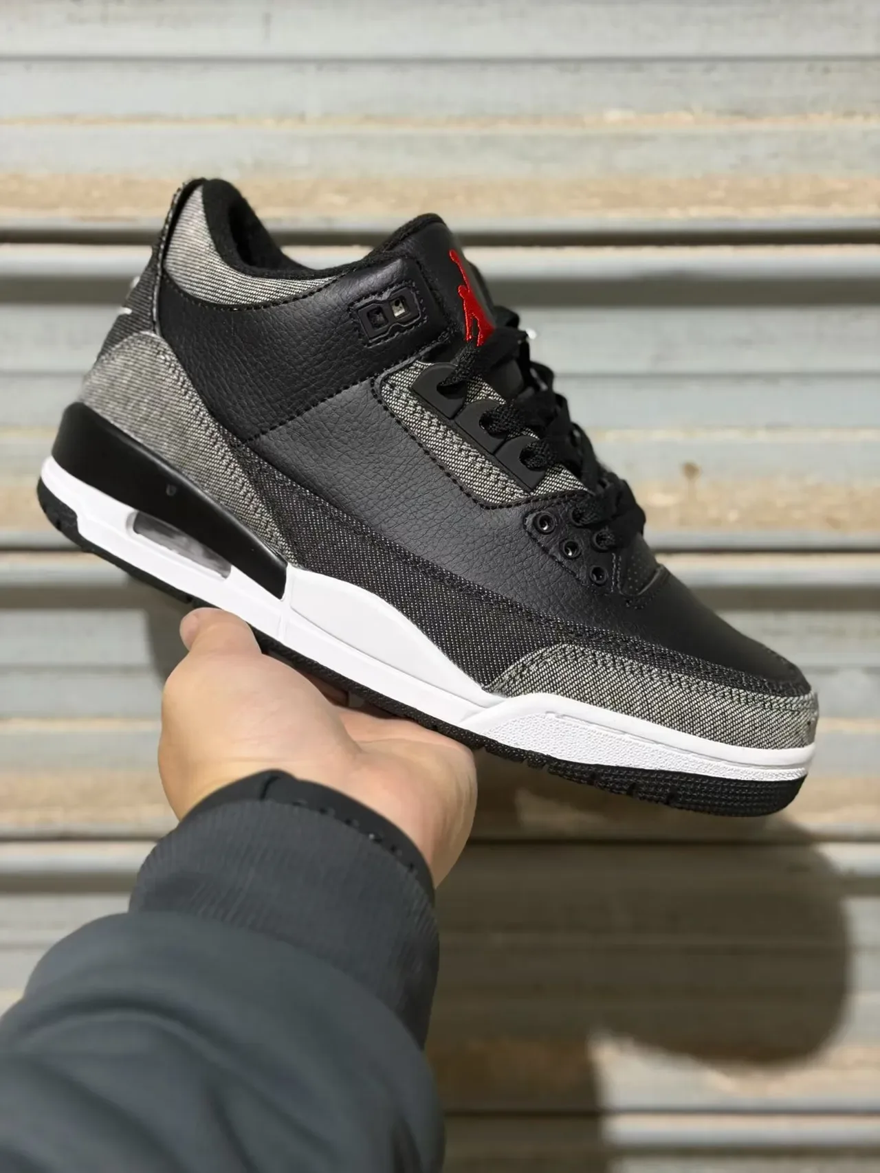 Air Jordan 3 Éléphant Noir Chaussures de Basketball 5