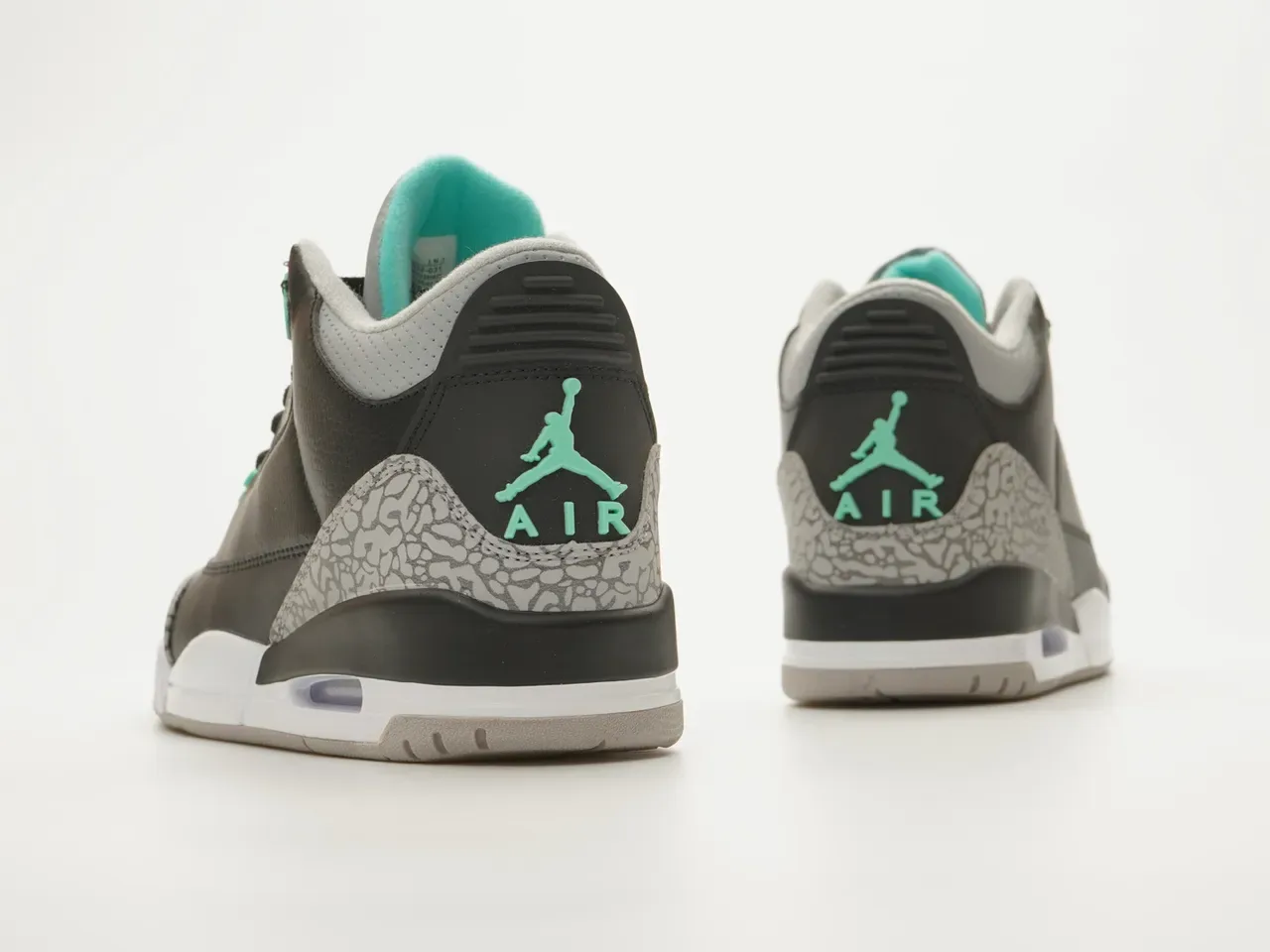 Air Jordan 3 Black Elephant Mint Green Chaussures de basketball 6