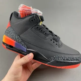 Air Jordan 3 黑橙渐变篮球鞋