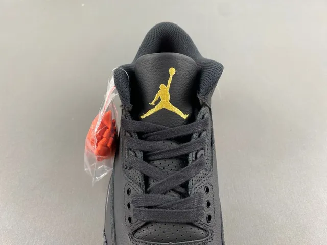 Air Jordan 3 Black Orange Gradient Basketball Shoes 6