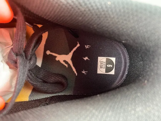 Air Jordan 3 Black Orange Gradient Basketball Shoes 7