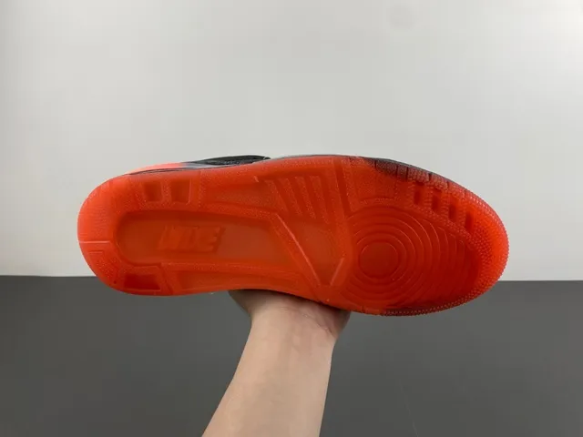 Air Jordan 3 Black Orange Gradient Basketball Shoes 9