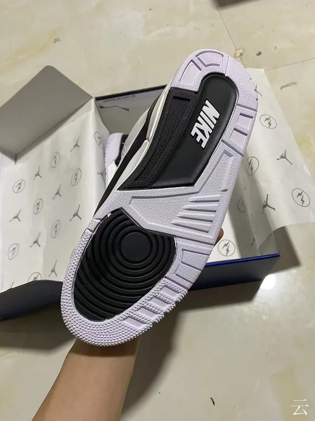 Air Jordan 3 Fragment Design White Black Basketball Shoes 5