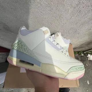 Air Jordan 3 Off-White Mint Elephant Print Zapatos de Baloncesto