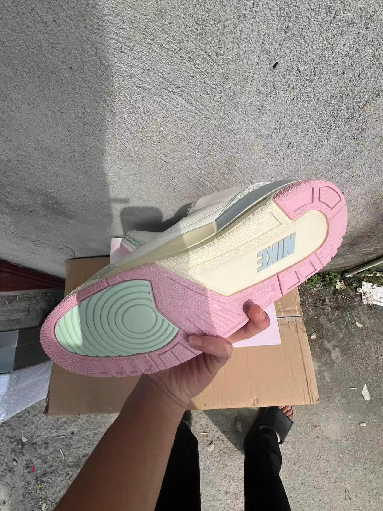 Air Jordan 3 Off-White Mint Elephant Print Basketball Shoes 6