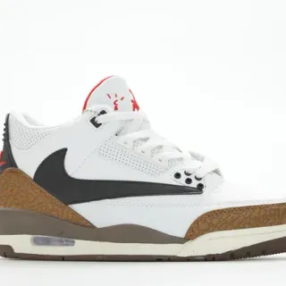 Air Jordan 3 White Black Elephant Print Basketball Shoes