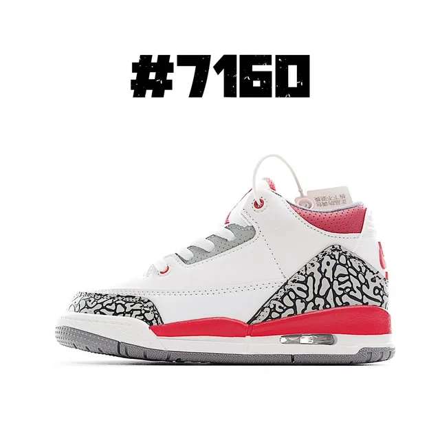 Air Jordan 3 White Elephant Print Multicolor Basketball Shoes 5