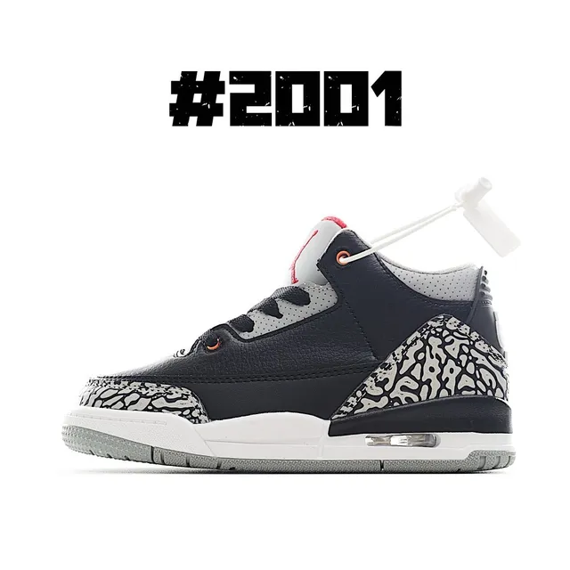 Air Jordan 3 White Elephant Print Multicolor Basketball Shoes 10