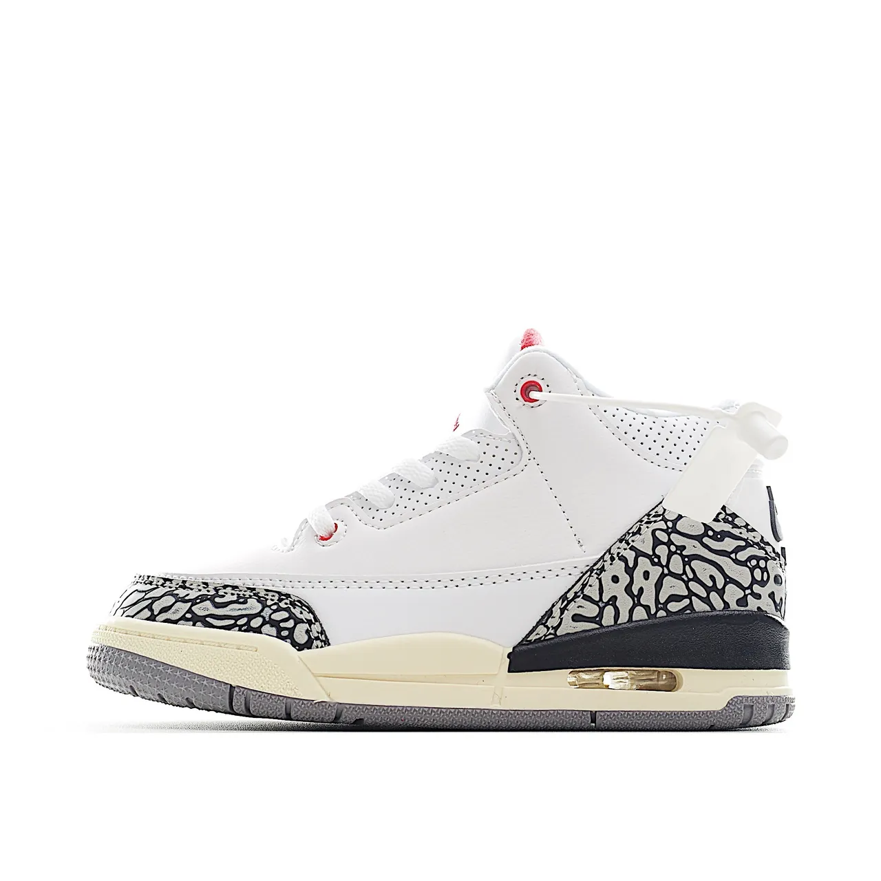 Air Jordan 3 White Elephant Print Multicolor Basketball Shoes 21