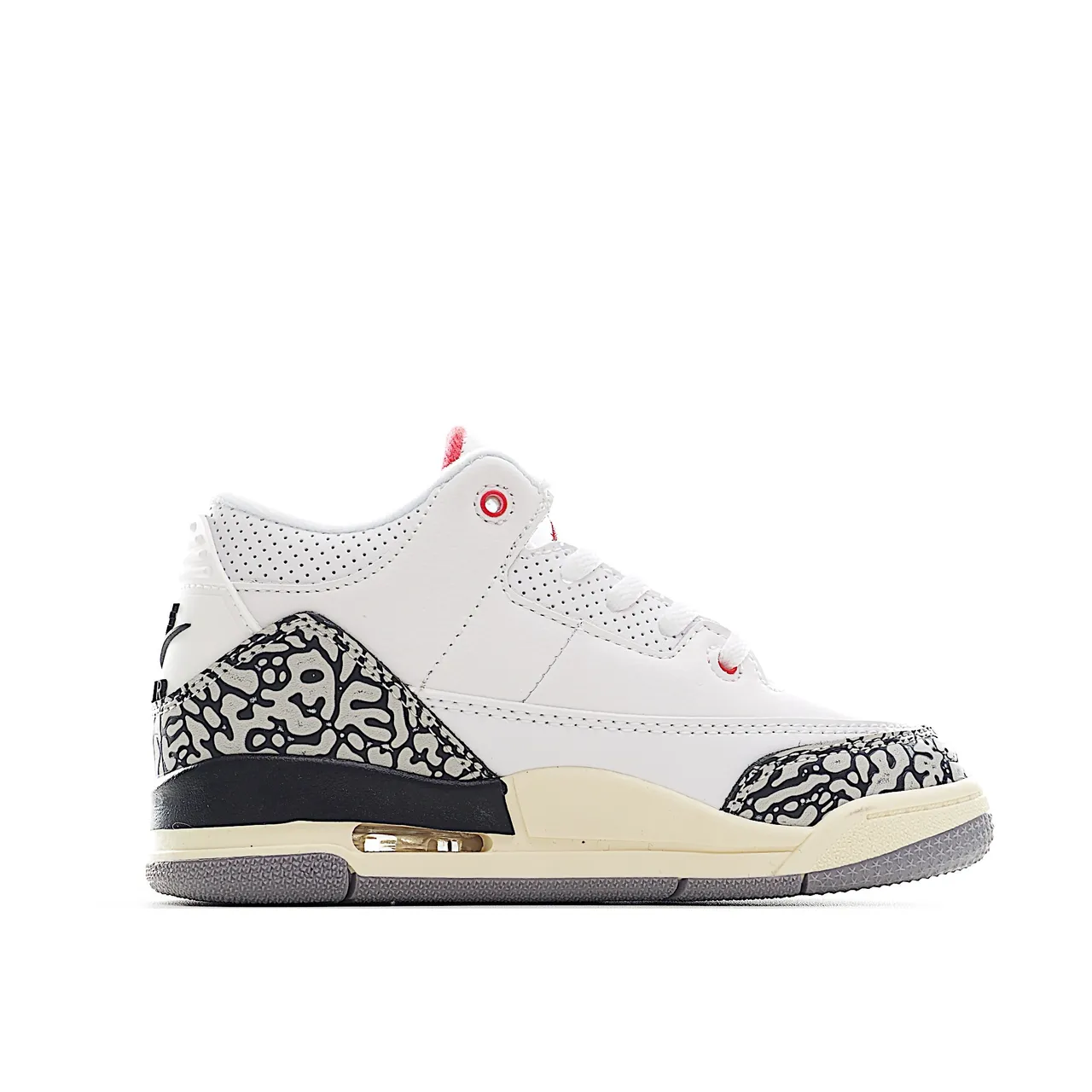 Air Jordan 3 White Elephant Print Multicolor Basketball Shoes 22