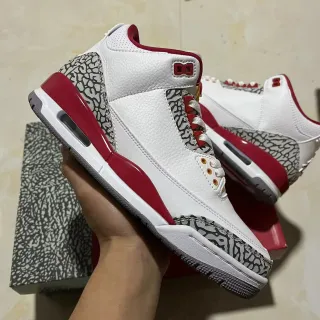 Air Jordan 3 白红象纹篮球鞋