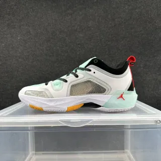 Air Jordan 37 Low White Green Caged Mesh Upper Basketball Shoes
