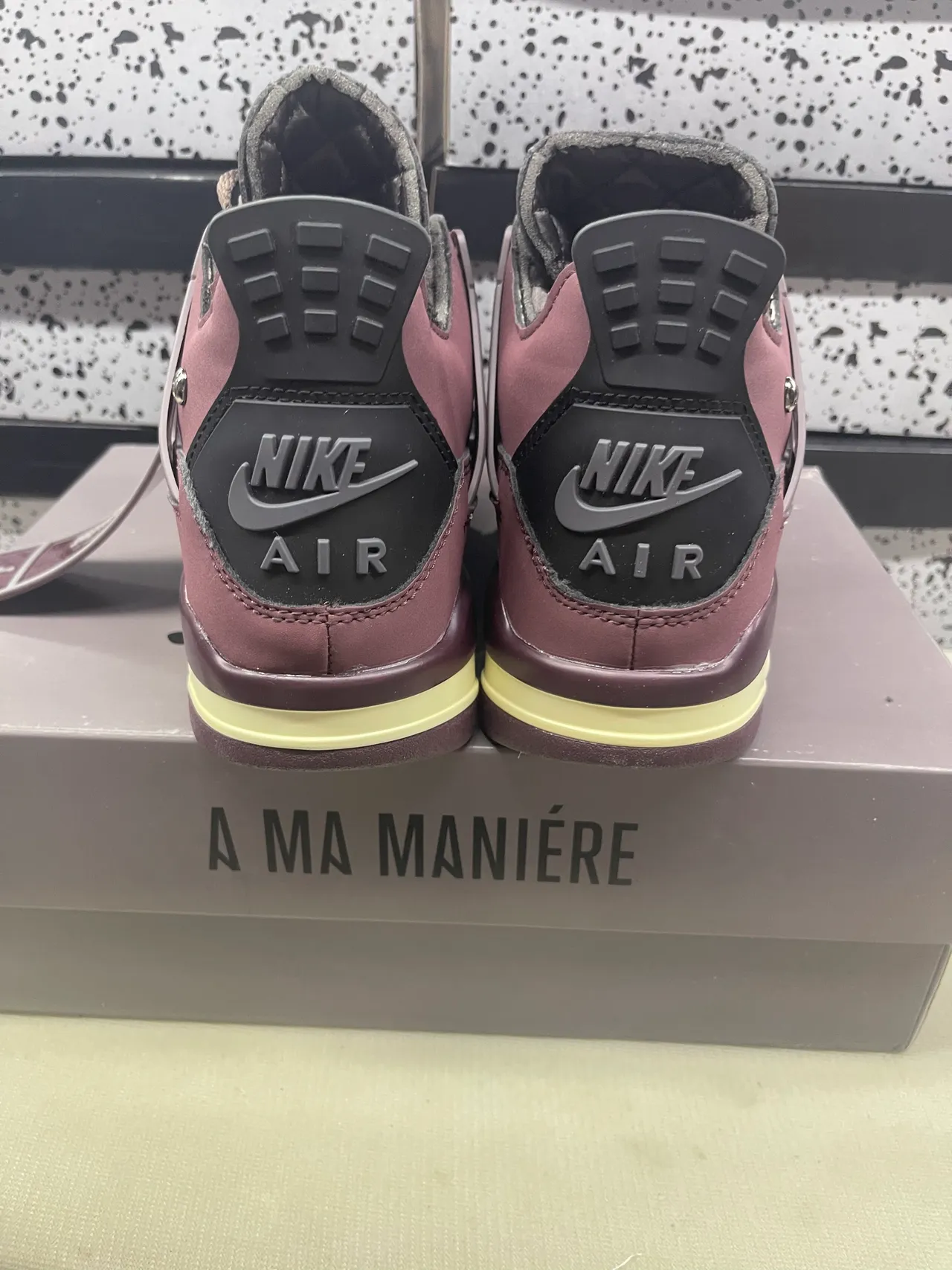 Air Jordan 4 A Ma Manière Maroon Basketball Shoes 4
