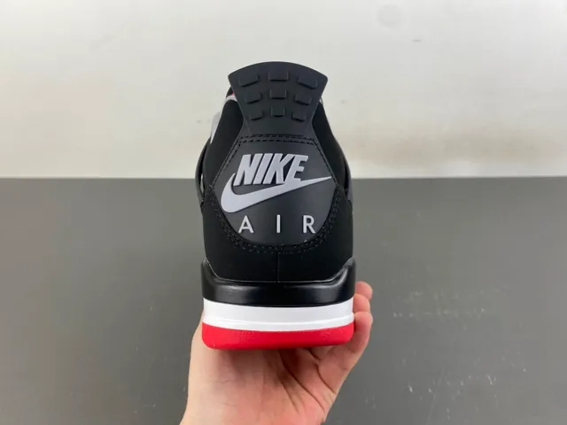 Air Jordan 4 Black Cement Red Basketball Shoes 4