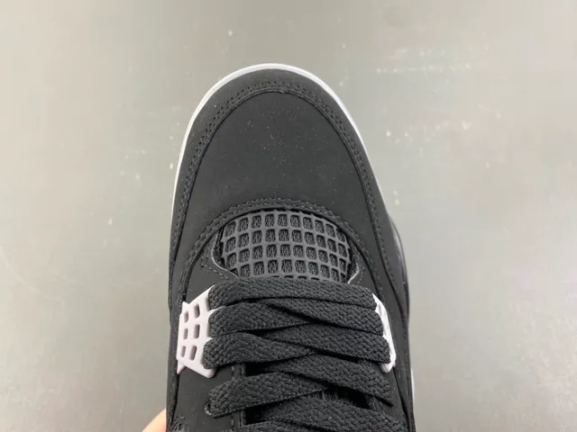 Air Jordan 4 Black Cement Red Basketball Shoes 5