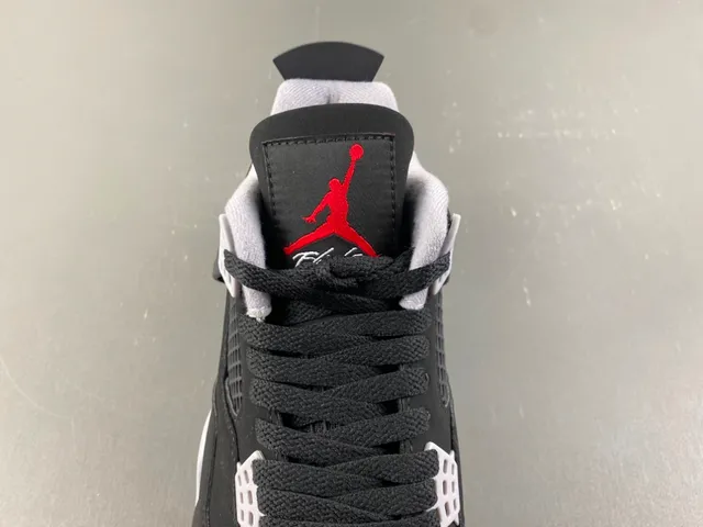 Air Jordan 4 Black Cement Red Basketball Shoes 6