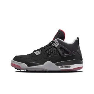 Air Jordan 4 Black Gray Red Basketball Shoes