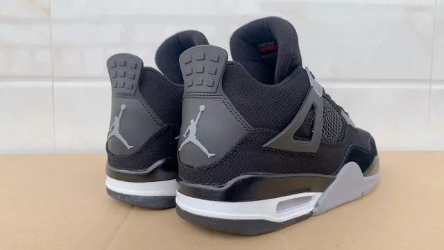 Air Jordan 4 Black Gray Red Basketball Shoes 2