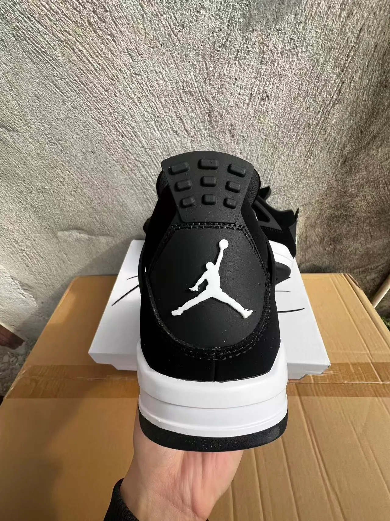 Air Jordan 4 Black White Basketball Shoes 8