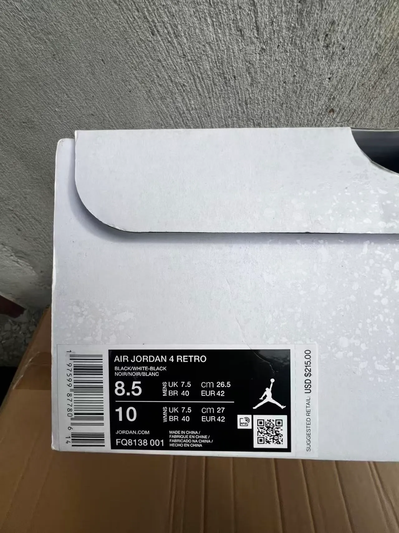 Air Jordan 4 Black White Basketball Shoes 10