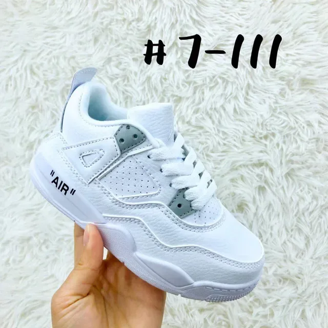Air Jordan 4 Blue White Black Lifestyle Sneakers 4