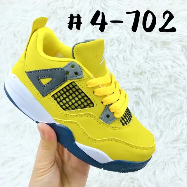 Air Jordan 4 Blue White Black Lifestyle Sneakers 8