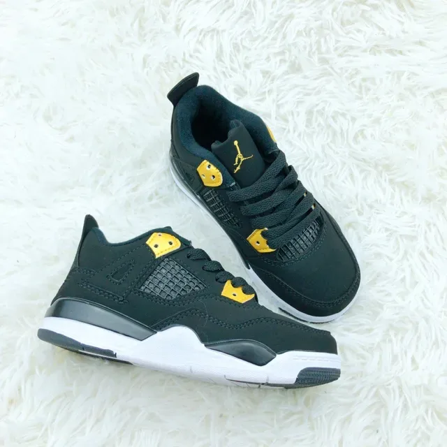 Air Jordan 4 Blue White Black Lifestyle Sneakers 14