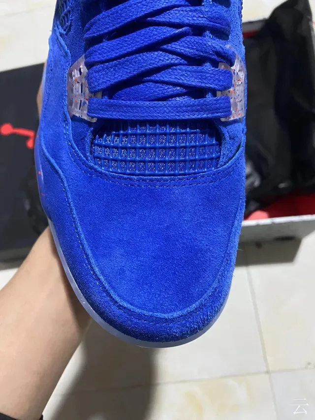 Air Jordan 4 Florida Gators Zapatillas de Baloncesto de Ante Azul Royal 3