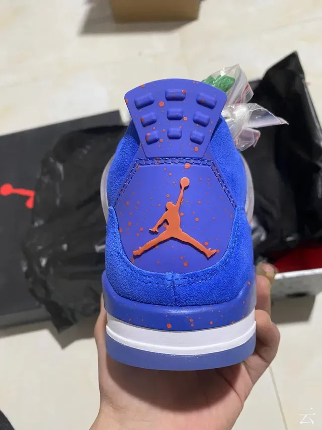 Air Jordan 4 Florida Gators Zapatillas de Baloncesto de Ante Azul Royal 6