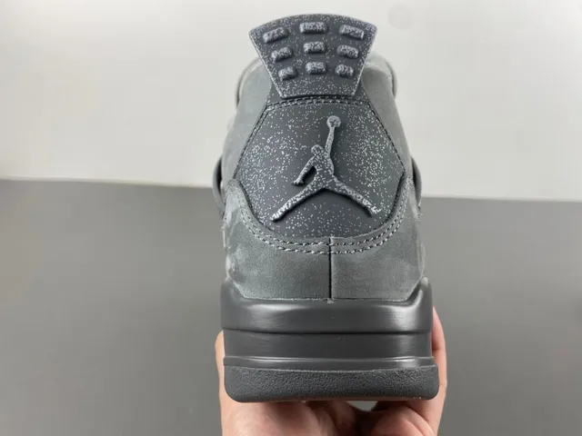 Air Jordan 4 Monochromatic Gray Basketball Shoes 3