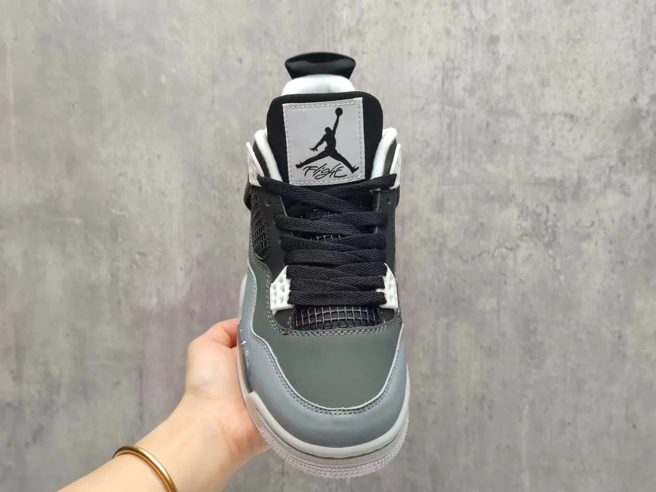 Air Jordan 4 Olive Gray Basketball Shoes 8