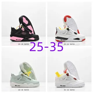 Air Jordan 4 Retro Black Pink Lifestyle Sneakers