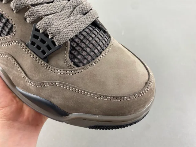 Air Jordan 4 Taupe Suede Basketball Shoes 2