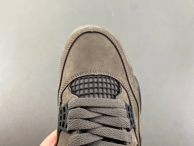 Air Jordan 4 Taupe Suede Basketball Shoes 5