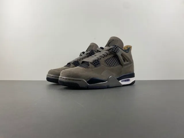 Air Jordan 4 Taupe Suede Basketball Shoes 8