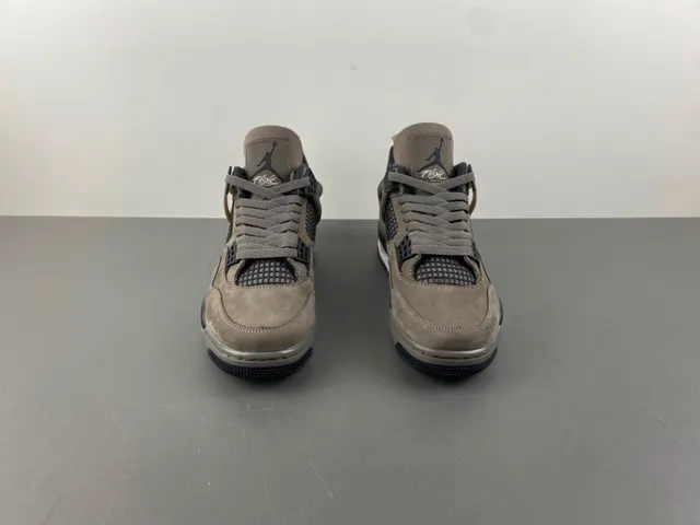 Air Jordan 4 Taupe Suede Basketball Shoes 9