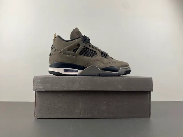Air Jordan 4 Taupe Suede Basketball Shoes 13