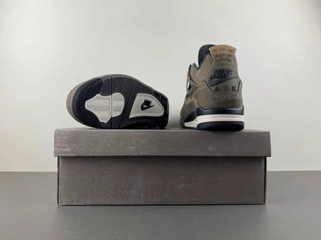 Air Jordan 4 Taupe Suede Basketball Shoes 14