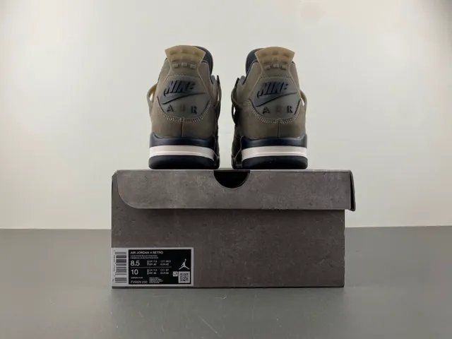 Air Jordan 4 Taupe Suede Basketball Shoes 15