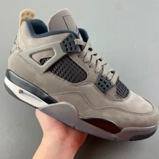 Air Jordan 4 Taupe Suede Basketball Shoes