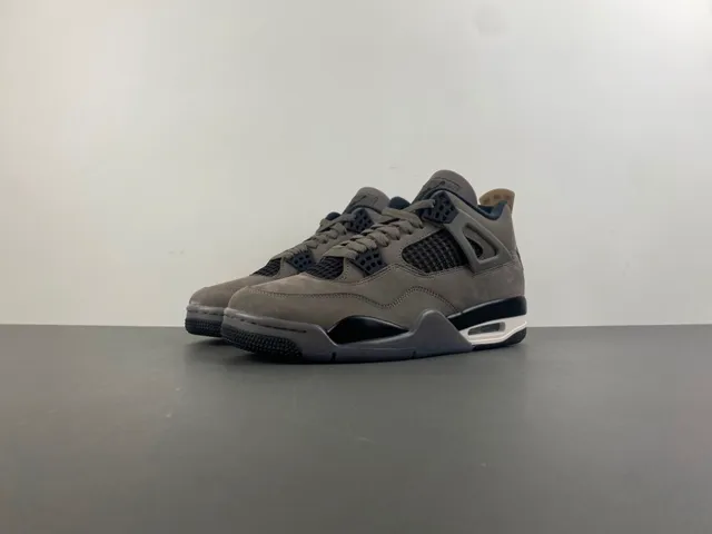 Air Jordan 4 Taupe Suede Basketball Shoes 10