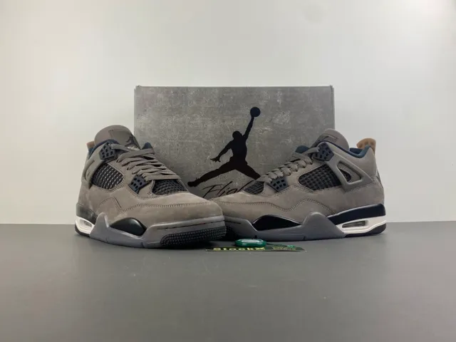 Air Jordan 4 Taupe Suede Basketball Shoes 13